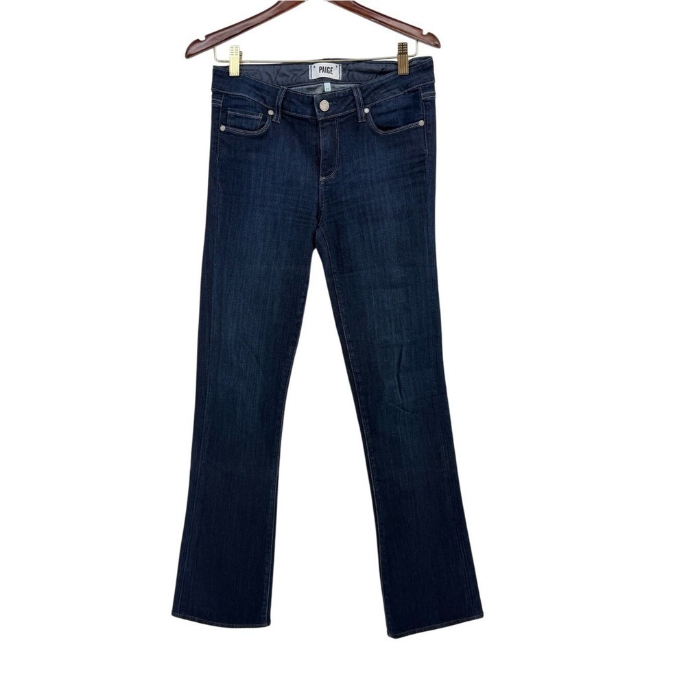 Paige Manhattan Bootcut Jeans Dark Wash Indigo Stretch Denim Size 29 Made in USA